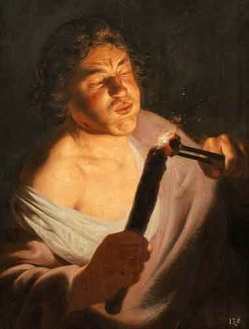 Man Kindling A Torch By Jan Lievens The Elder