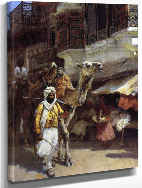 Man Leading A Camel By Edwin Lord Weeks