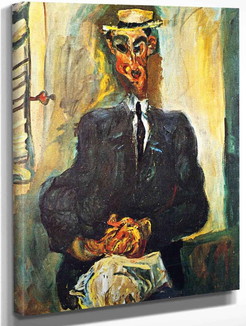 Man With Straw Hat By Chaim Soutine