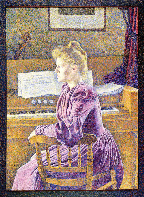 Maria Sethe At The Harmonium By Theo Van Rysselberghe