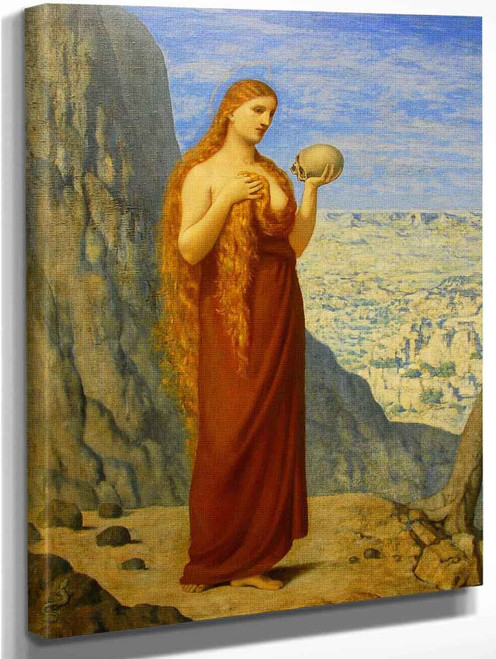 Mary Magdalene In The Desert1 By Pierre Puvis De Chavannes