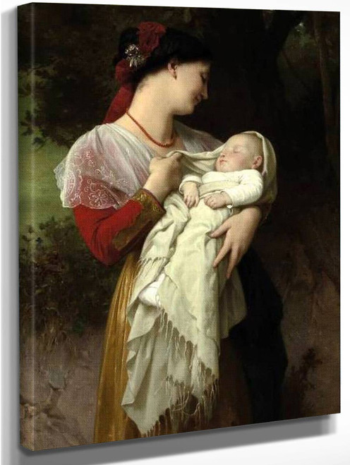 Maternal Admiration (Small Version) By William Bouguereau(French, 1825 1905) By William Bouguereau(French, 1825 1905)