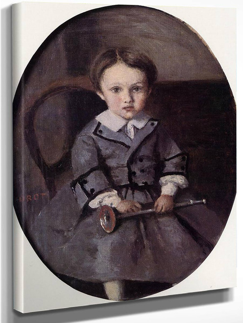 Maurice Robert As A Child By Jean Baptiste Camille Corot