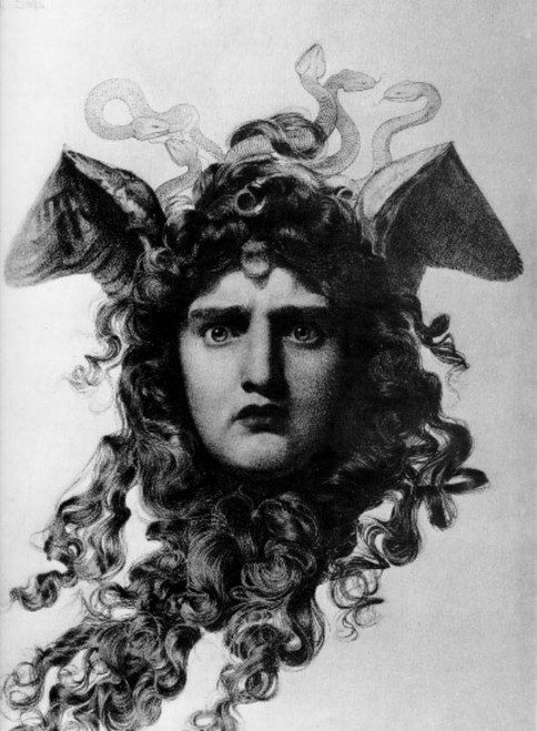 Medusa By Anthony Frederick Sandys