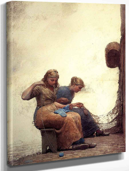 Mending The Nets By Winslow Homer