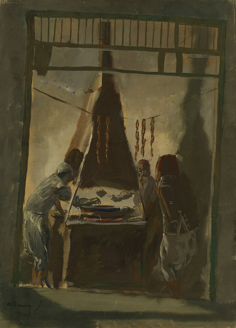 Merguez Seller In Tunis By Alexander Evgenievich Yakovlev Merguez Seller In Tunis By Alexander Evgenievich Yakovlev