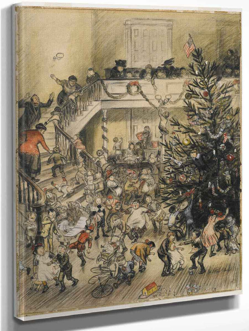 Merry Christmas  By William James Glackens  By William James Glackens