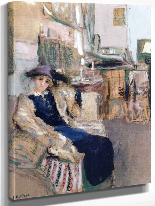 Model In A Purple Hat By Edouard Vuillard