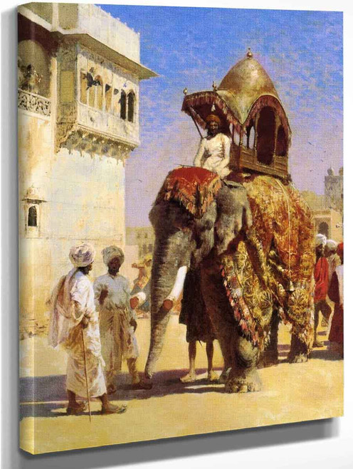 Mogul's Elephant By Edwin Lord Weeks Art Reproduction