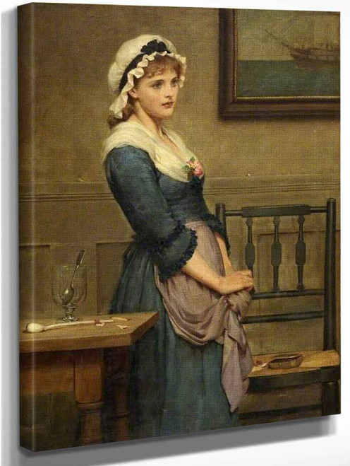 Mollie, 'In Silence I Stood Your Unkindness To Hear...' By George Dunlop Leslie Art Reproduction