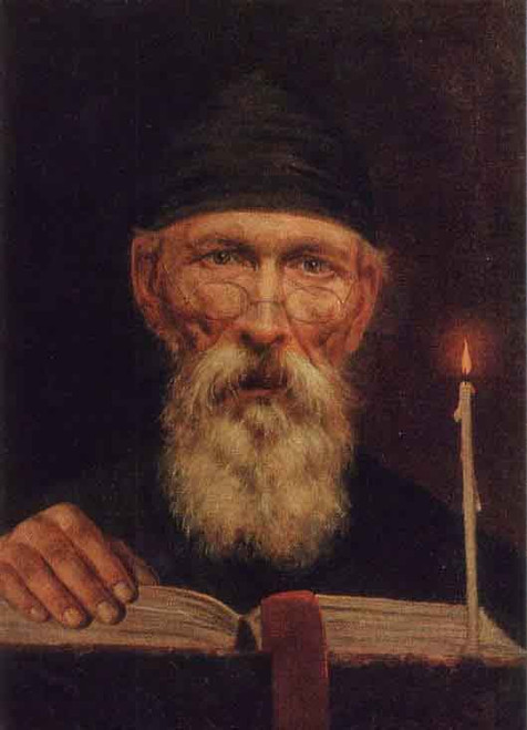 Monk With Candle By Vasily Tropinin