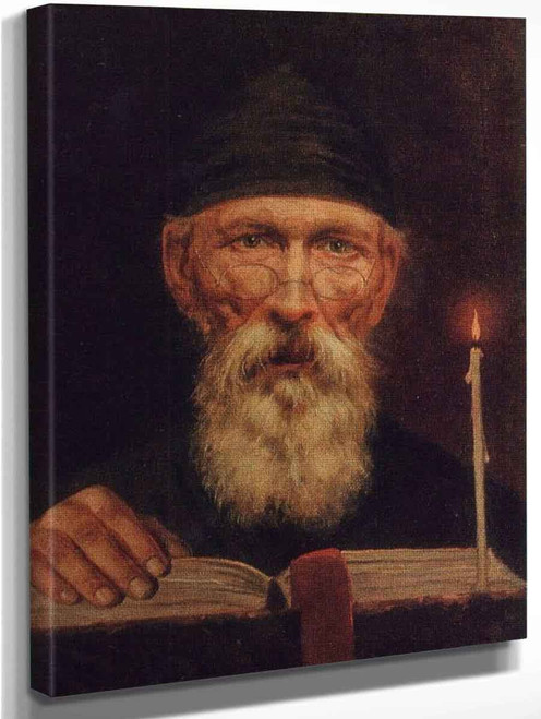 Monk With Candle By Vasily Tropinin