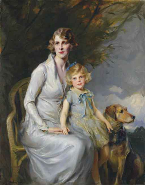Mrs Paul Bridgeman And Her Daughter, Jeannine Bridgeman By Philip Alexius De Laszlo By Philip Alexius De Laszlo
