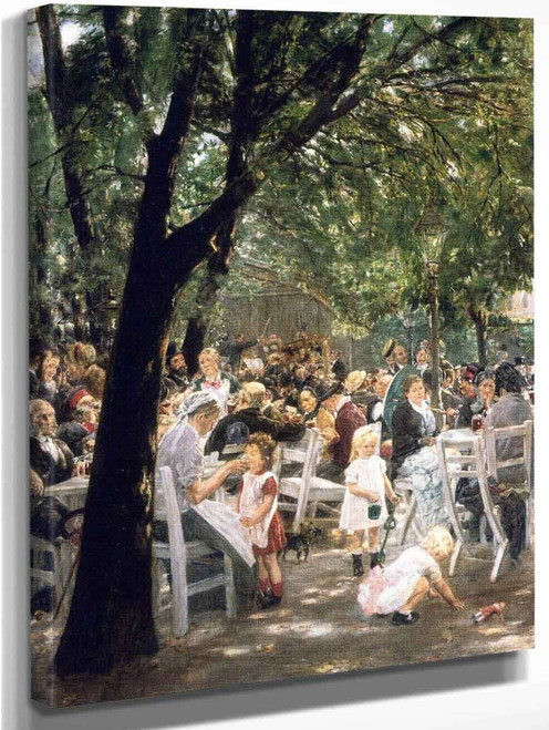 Munich Beer Garden The Augustine Brewery By Max Liebermann By Max Liebermann