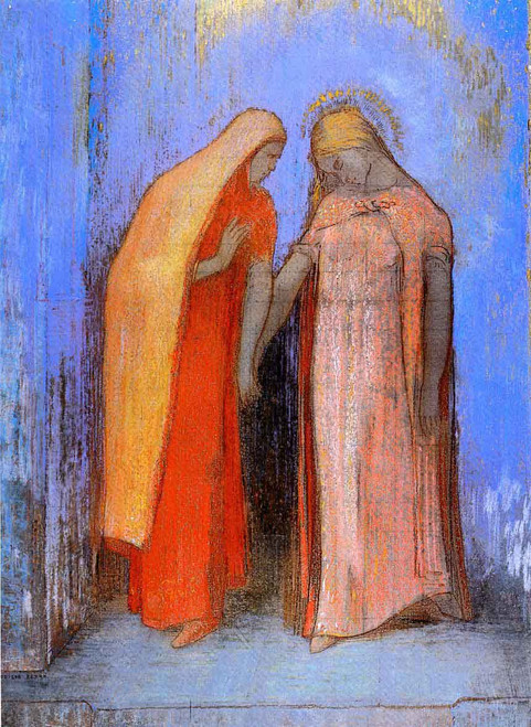 Mystical Conversation1 By Odilon Redon Mystical Conversation1 By Odilon Redon