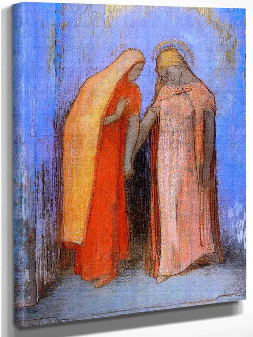 Mystical Conversation1 By Odilon Redon