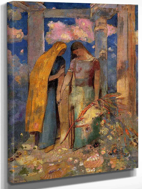 Mystical Conversation By Odilon Redon