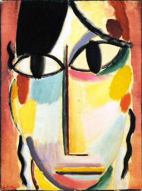 Mystical Head Fallen Angel Ii By Alexei Jawlensky By Alexei Jawlensky
