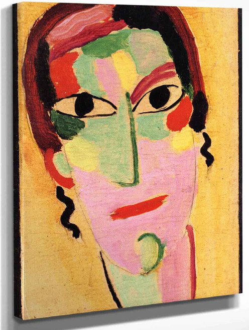 Mystical Head Fully Awake By Alexei Jawlensky By Alexei Jawlensky