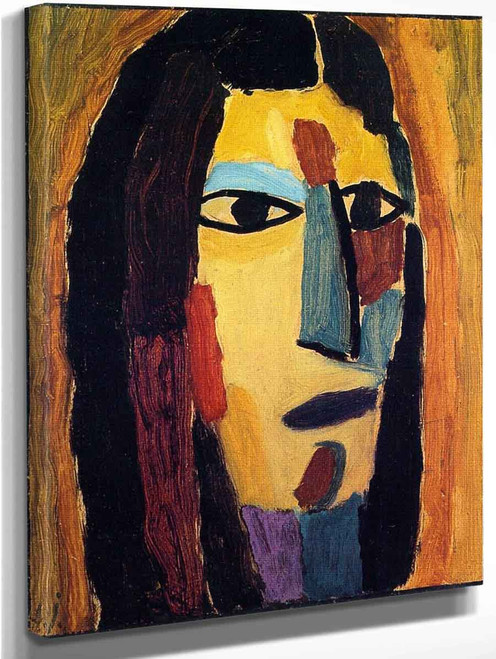 Mystical Head John The Baptist 1 By Alexei Jawlensky By Alexei Jawlensky