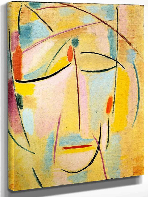 Mystical Head Light Enlightenment Of The Saint By Alexei Jawlensky By Alexei Jawlensky