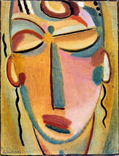 Mystical Head Meditation By Alexei Jawlensky By Alexei Jawlensky