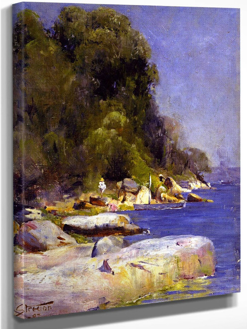 Near Streeton's Camp At Sirius Cove By Sir Arthur Streeton Art Reproduction