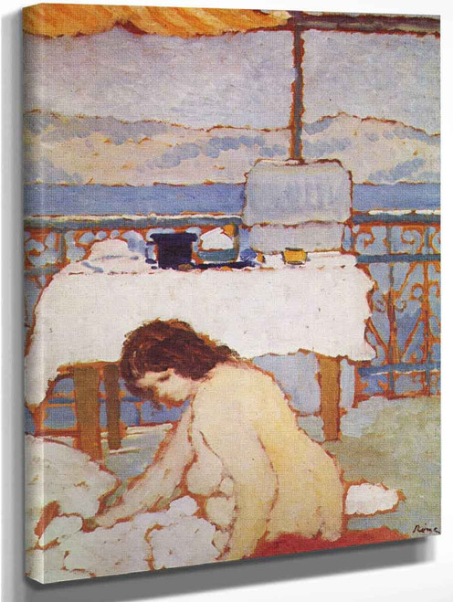 Nude On A Balcony 1 By Jozsef Rippl Ronai