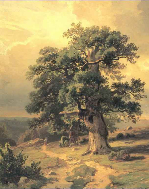 Oaks  By Ivan Ivanovich Shishkin