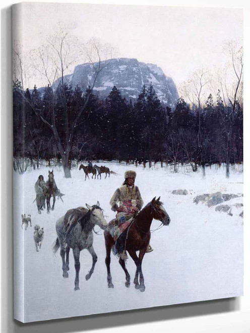 Obsidian Mountain In The Yellowstone By Henry F. Farny By Henry F. Farny