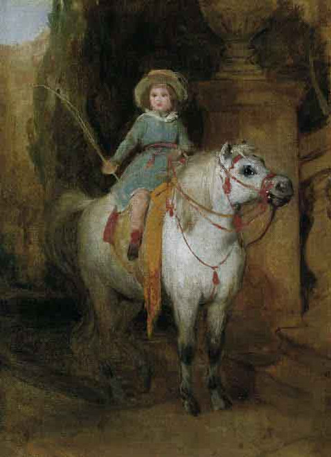 Oil Sketch For The Portrait Of Prince Johann Ii Of Liechtenstein On A Schimmelpony By Friedrich Von Amerling