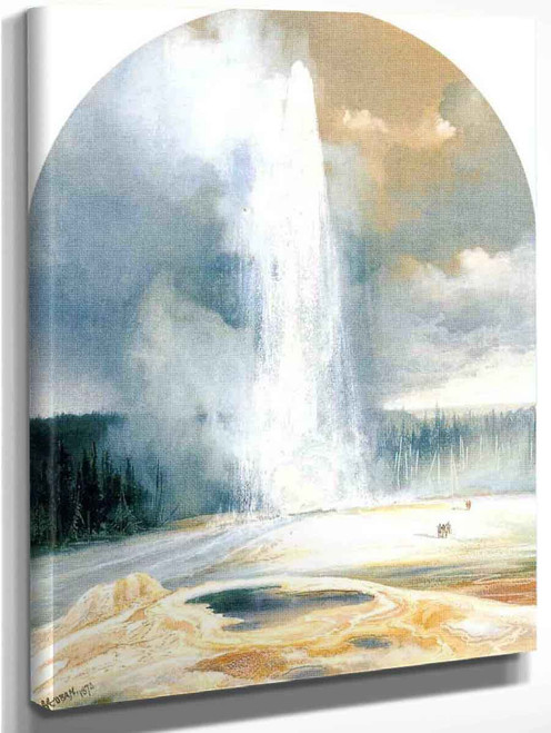Old Faithful By Thomas Moran