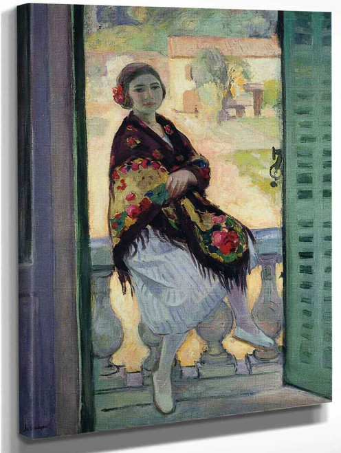 On The Balcony By Henri Lebasque By Henri Lebasque On The Balcony By Henri Lebasque By Henri Lebasque