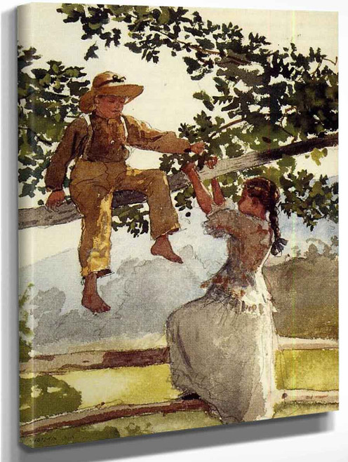 On The Fence By Winslow Homer