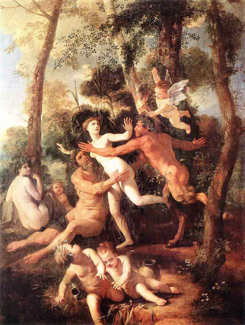 Pan And Syrinx By Nicolas Poussin