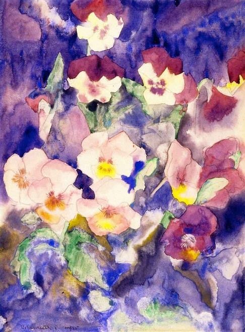 Pansies By Charles Demuth By Charles Demuth