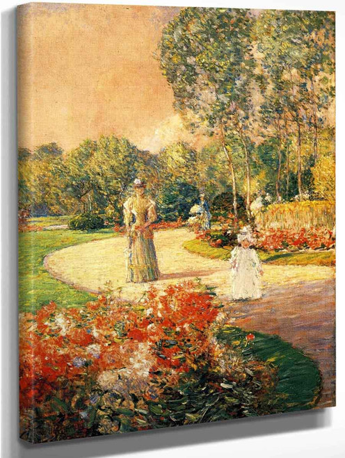 Parc Monceau, Paris 1 By Frederick Childe Hassam