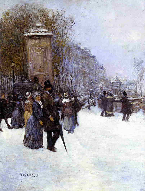Paris, Promenade By Jean Francois Raffaelli By Jean Francois Raffaelli