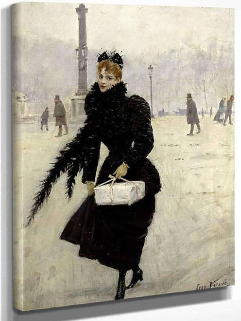 Parisienne, Place De La Concorde By Jean Georges Beraud By Jean Georges Beraud