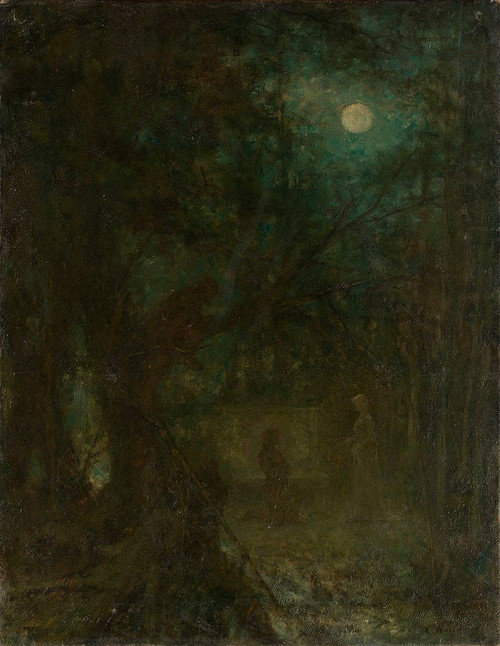 Park In Moonlight, By Alexei Harlamoff