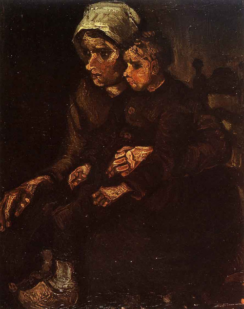 Peasant Woman With A Child In Her Lap By Jose Maria Velasco Peasant Woman With A Child In Her Lap By Jose Maria Velasco