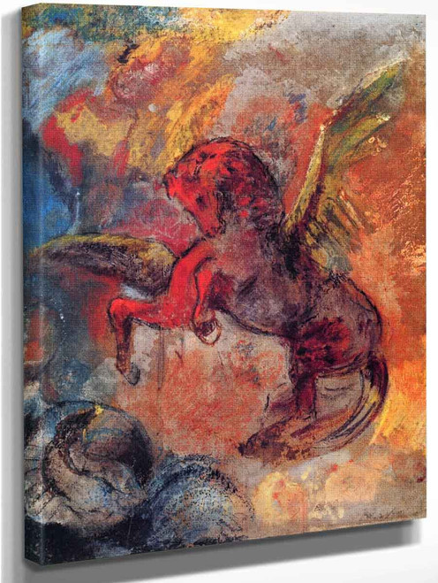 Pegasus And The Hydra1 By Odilon Redon