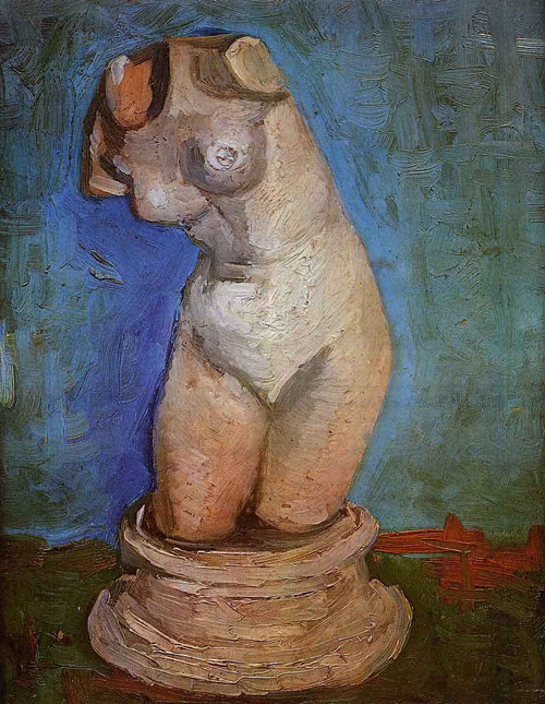 Plaster Statuette Of A Female Torso By Jose Maria Velasco Plaster Statuette Of A Female Torso By Jose Maria Velasco