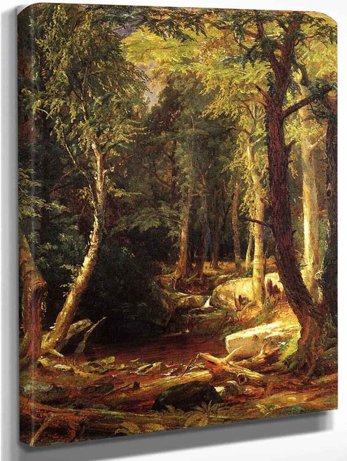 Pool In The Woods By Jasper Francis Cropsey By Jasper Francis Cropsey