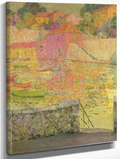 Port Saint Jean At Cap Ferrat By Henri Le Sidaner By Henri Le Sidaner