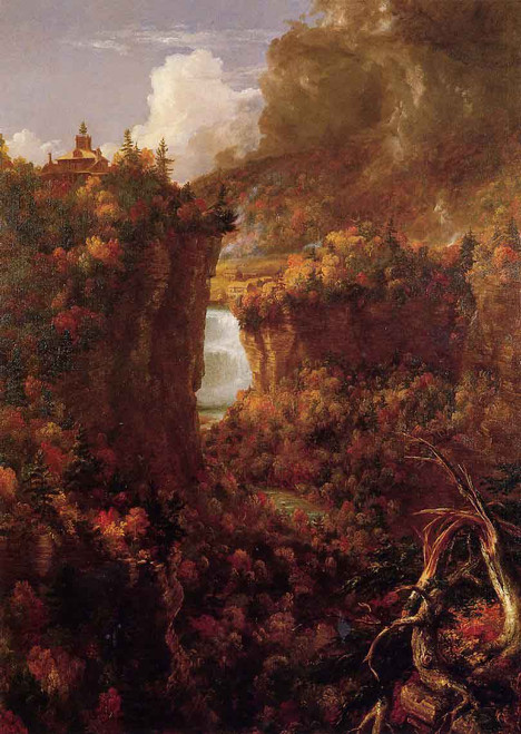 Portage Falls On The Genesee By Thomas Cole By Thomas Cole