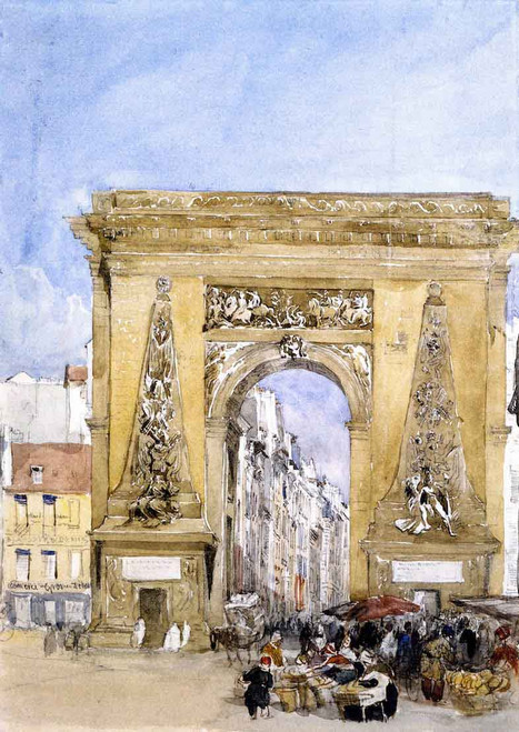 Porte St. Denis, Paris By David Cox By David Cox