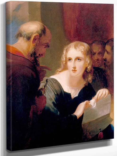Portia And Shylock By Thomas Sully