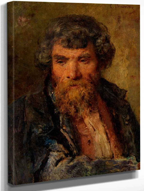 Portrait Of A Bearded Man By Konstantin Yegorovich Makovsky