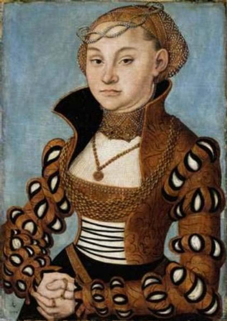 Portrait Of A Lady From Saxony By Lucas Cranach The Elder By Lucas Cranach The Elder